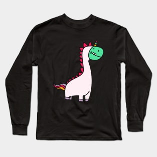 Wannabe Unicorn Dinosaur Long Sleeve T-Shirt